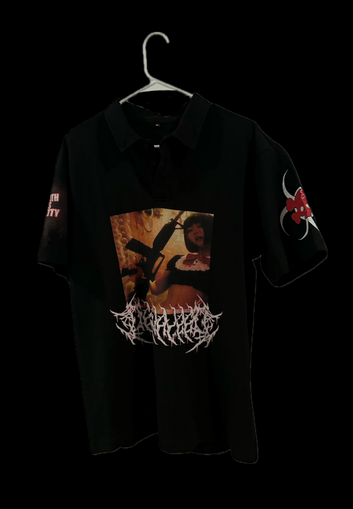 "DEATH IS PRETTY" POLO TEE